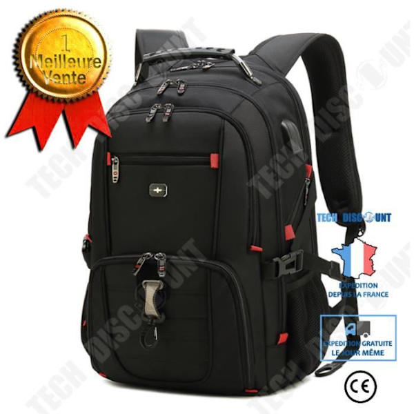TD® Rygsæk Black Logo PC/MAC/16'' - Sort