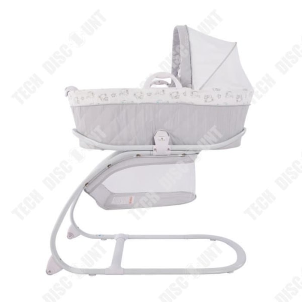 TD® Baby shaker vibration koaxial sömn med rullar med löstagbart myggnät hopfällbar nyfödd spelbädd lätt säng i sängen
