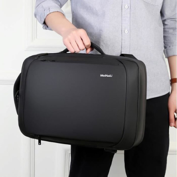 TD® Laptop Ryggsäck 12-16 tum med USB-laddningsport för Business University Funktionell Ryggsäck Ryggsäck