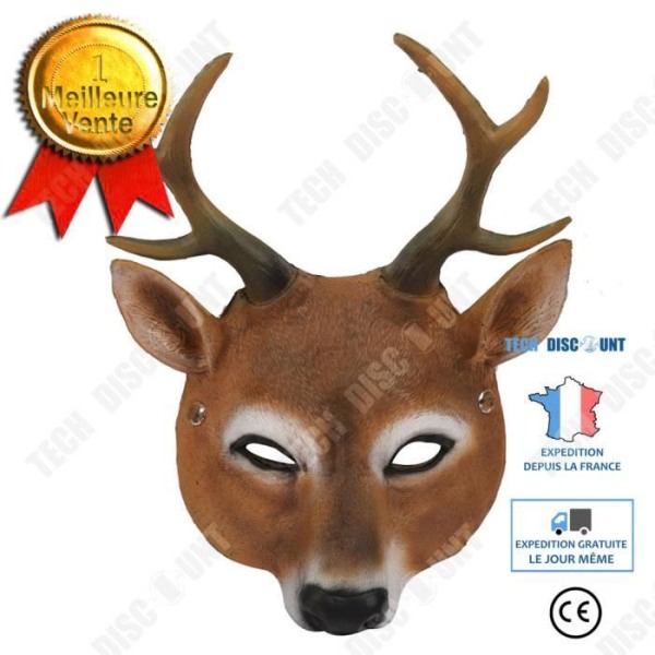 TD® Animal Makeup Kostym Rekvisita Julfest PU Foam Deer Ansiktsdekoration