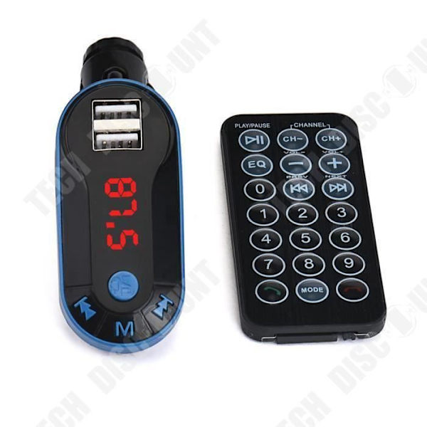 TD® Langaton FM Bluetooth -lähetin MP3-soitin Auton hands-free USB etä TF SD / Monitoiminen taitettava
