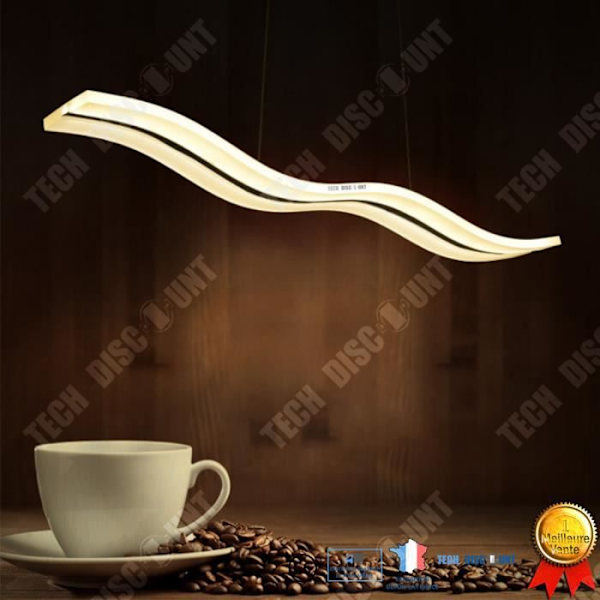 TD® LED-lampe kurvet skrivebord læsning værelse stue restaurant moderne minimalistisk chandelier spisestue café kraftig belysning dekoration