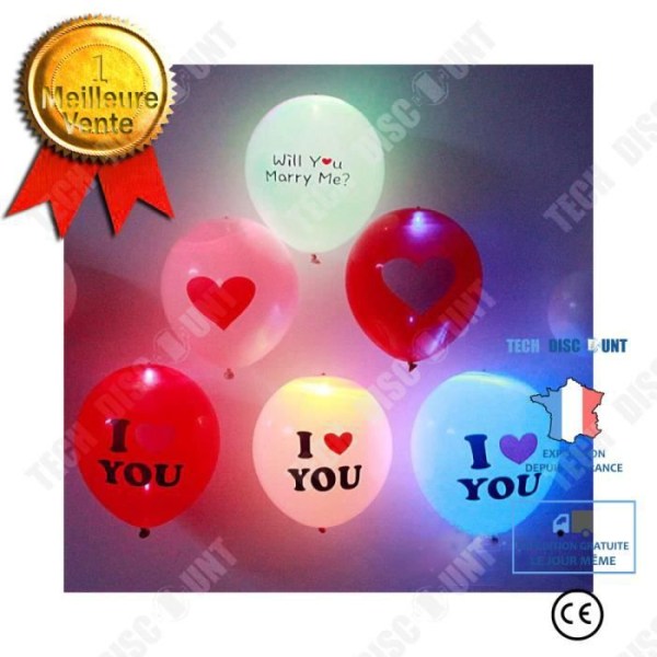 TD® färgglada LED-ljusballonger Halloween reklamballonger Love Proposal Balloons