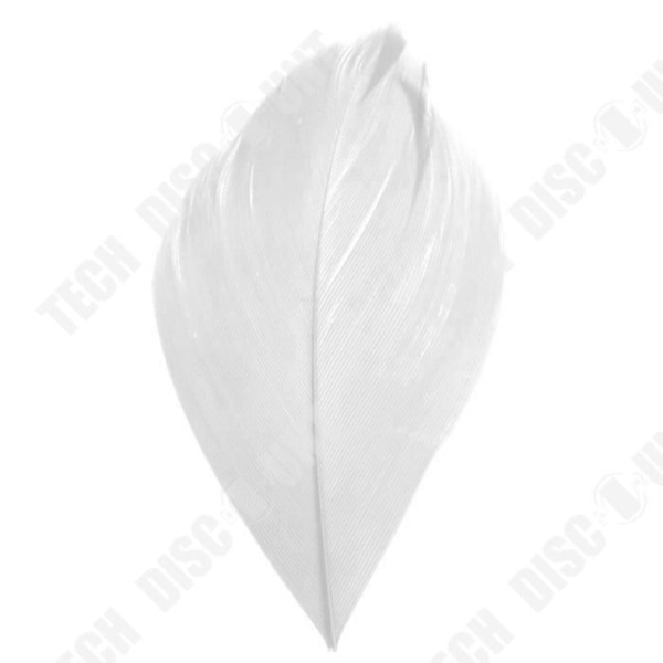 TD® 100 valkoista sulkaa 3cm x 6cm - Häätarvikkeet käsintehty kaunis valkoinen sulka
