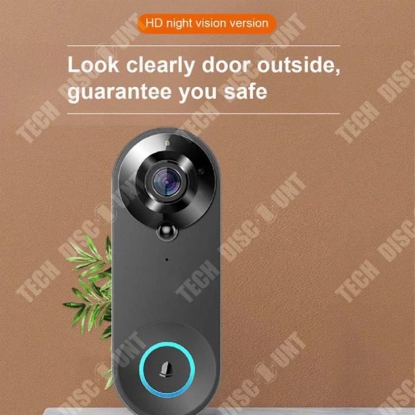 TD® Smart Wireless Video Intercom Dörrklocka HD Night Vision Smart Surveillance Video Stöldskydd elektronisk dörrklocka
