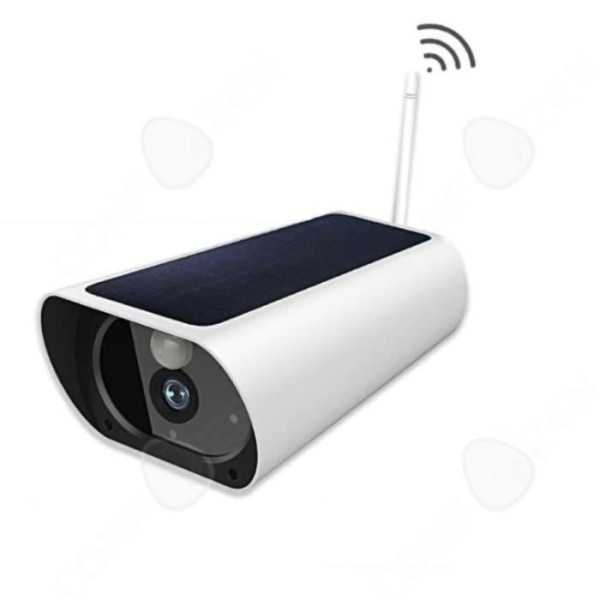 CONFO® kamera IP1080P HD utomhus wifi autonom solcellsansluten utomhus nattseende smart rörelsedetektion bidirec