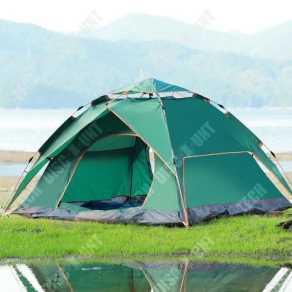 TD® Outdoor Camping Tent Tjockare dubbeltält, vind- och regntåligt, för markcamping för två personer