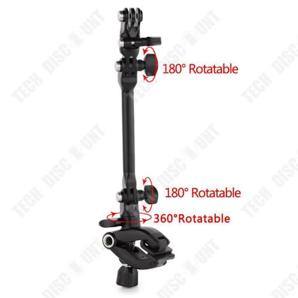 TD® Multifunktionel Action Kamera Musik Clip Kamera Rotation Justerbart Støtte