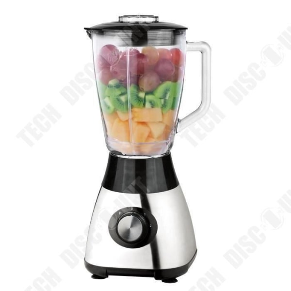 TD® Blender Multifunktionsmixer - 1,5L - Rostfritt stål - Matberedare 230V strömförsörjning Rostfritt ståldesign - Juice Shaker