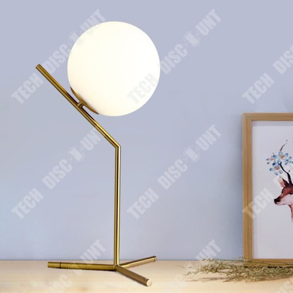 TD® Nat lampe kontakttaster Skruelampe Øjenbeskyttelse Rund glasbordlampe