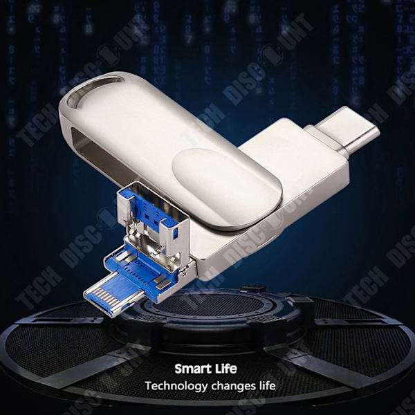 TD® Hi-Speed 3.0 128 Gt USB-muistitikku matkapuhelimelle Tabletti Type-C-liitin Matkapuhelin Tietokone