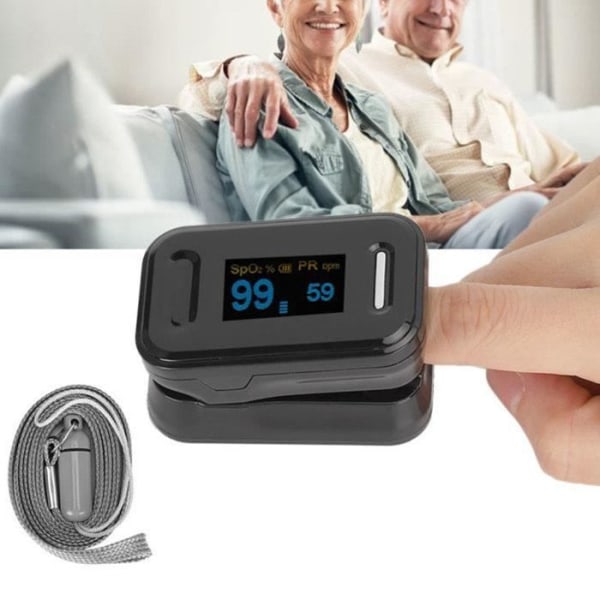 TD-detektor® - LED-skærmsensor - 3-i-1 - Energibesparelse - OLED-display - Sort