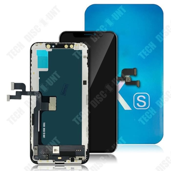 TD® Egnet til iPhone XS mobiltelefon LCD-skærm overfladebehandling mod fingeraftryk høj kvalitet farve HD