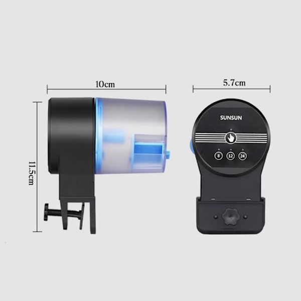 Elektrisk matdispenser - Bästa - Programmerbar - Svart - 30-80g - Utomhus svart