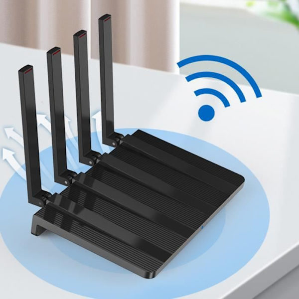 Langaton reititin - WiFi6 - Gigabit - 1800 Mbps - Kaksoiskanava - Parannettu signaali