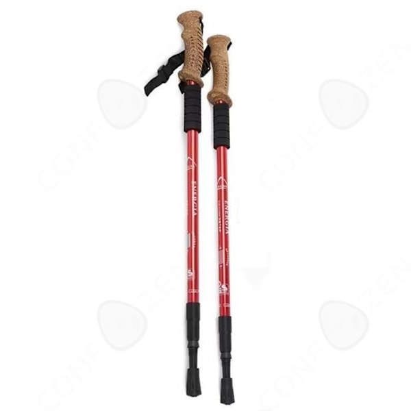 C Vandringsstavar 135 cm hopfällbar vandringsstav Teleskopisk fiber Infällbar vandringsstavar Vikbar vandringskäpp Rou