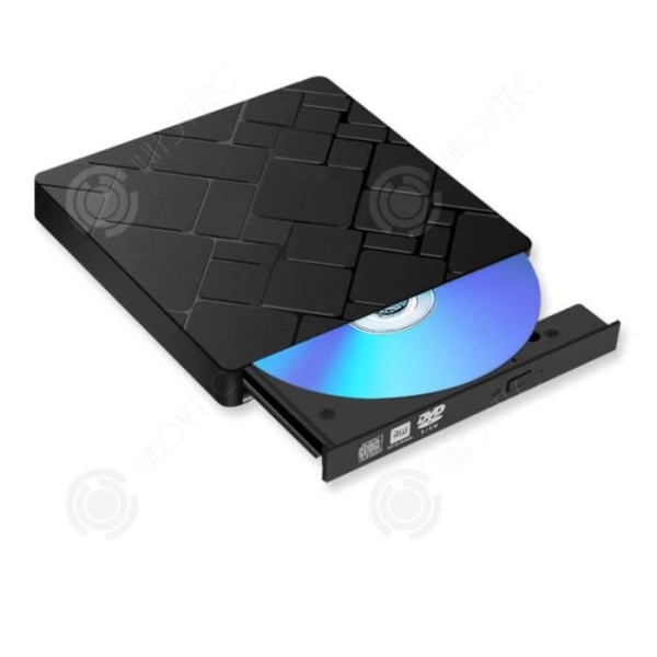 INN® USB3.0 extern DVD-brännare optisk enhet, Universal mobil extern optisk enhetsskrivare för bärbar dator
