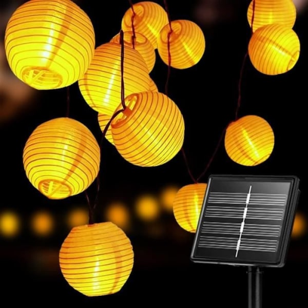 Solar Outdoor Light Garland, 6 meter 20 led lyktor Solar lampor för utomhusbelysning, trädgård, balkong, C[J1355]