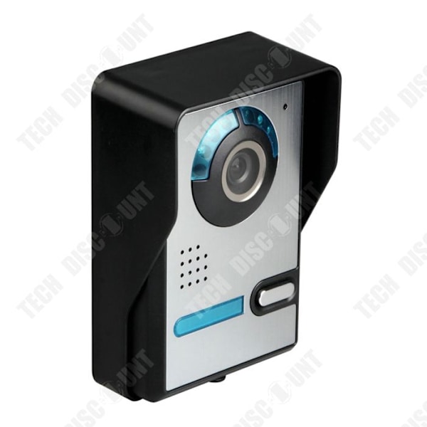 TD® Dørklokke synlig 7 tommer HD LCD Nattesyn Vandtæt Udendørs dørklokke med justerbar vinkel