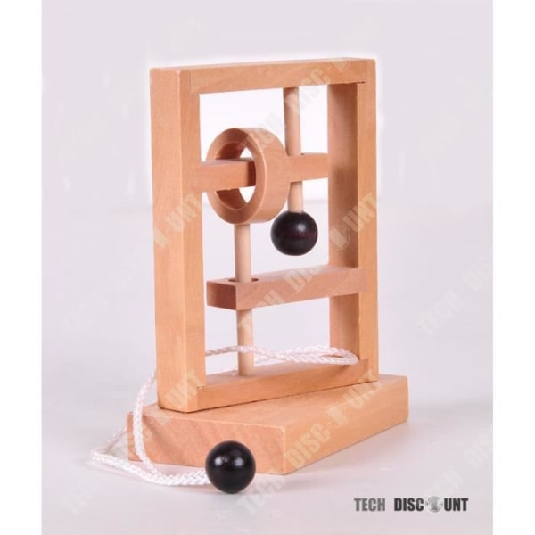 Tredimensionell pedagogisk leksak i trä, rumsligt tänkande, varva ner, ta på, packa upp, träning i tankeförmåga