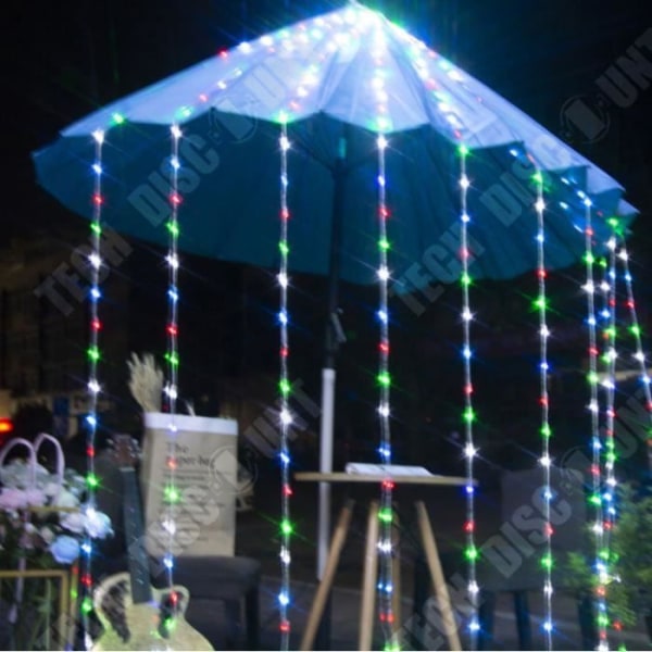 TD® 3 x 3m Vattentät Meteor Waterfall String Lights LED Waterfall Fairy Lights Gardiner Bröllopsbakgrundsljus - Blå