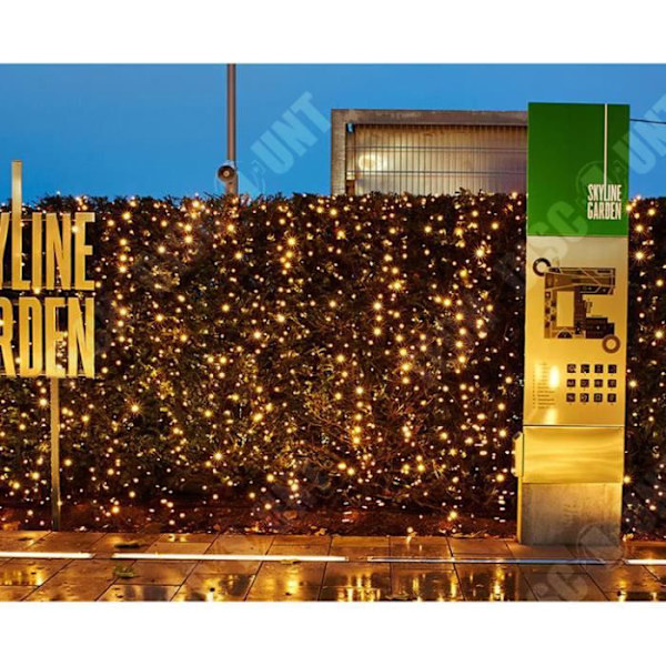 TD® LED Lyskæde med Batteri, 10M 100 LEDs 8 Indstillinger med Fjernbetjening, til Have, Jul, Bryllup, Fest, (Koldt hvidt)..