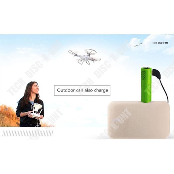 TD® genopladelige AA USB-batterier NiMH 1000 mAh hurtigoplader lang levetid miljøvenlige enheder 1.2V til digitalkamera.