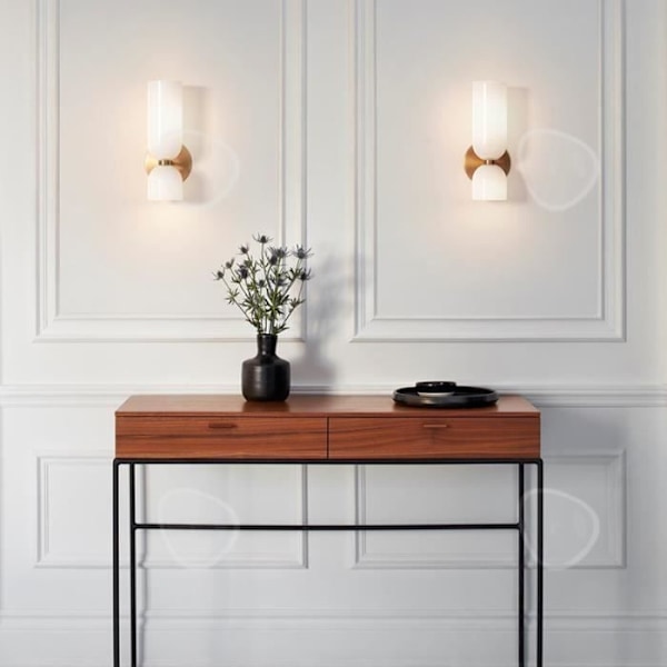 CONFO® Applikation i glas kreativ personlighed moderne enkelhed nordisk stil soveværelse natbord designer kunst gang korridor