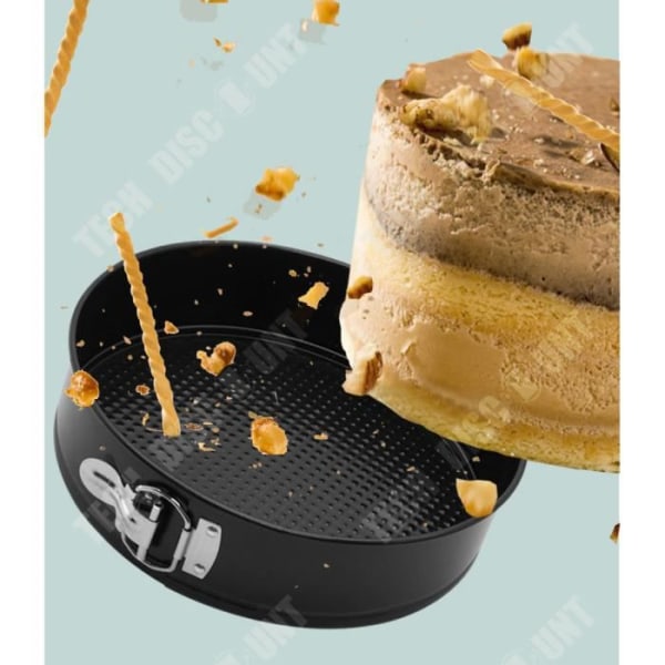 TD® non-stick belagd tårtform, kakform set, chiffong kakform, låspanna