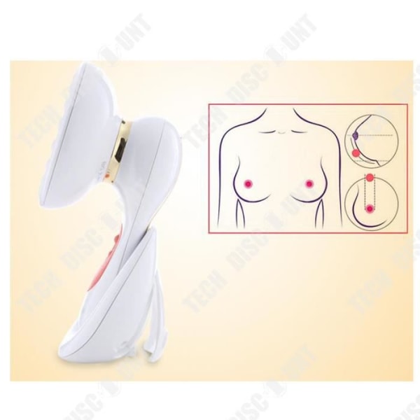 TD® Elektronisk elektrisk vibrerande bröstmassageapparat Kvinnlig multifunktion Professionell avkopplande bröstmassageanordning