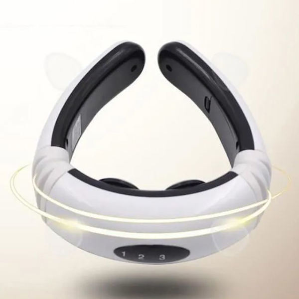 CONFO® Neck Massager Bärbar Uppladdningsbar Muskelsmärta Koppla av Multifunktionell Smart Pulse Fysioterapi krage