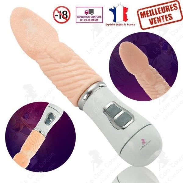 LCC® Kraftfuld, lydløs klitorisstimulator med vibrationer, vandtæt sexlegetøj, tungeopladning, for par, m~YJ6672