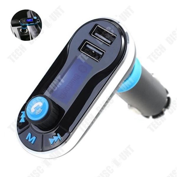 TD® Langaton Bluetooth FM -lähetin MP3-soitin autojen laturille älypuhelimelle - Bluetooth USB -etäohjain autoille