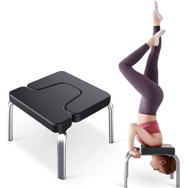 Inversionsstol Yoga Inversionsbänk för träning, gymnastik, pallstöd med PVC-kuddar