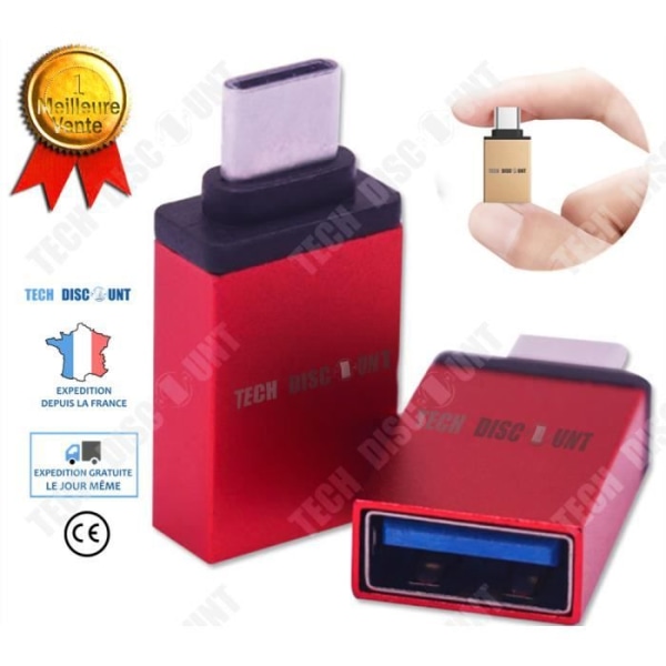 Adapter TD® Type-c til forbindelsesstik i aluminiumlegering med hurtig USB3.0 transmission
