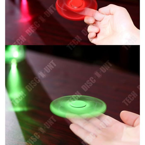 TD® Set 3 Fidget Spinner-Triangelleksak För vuxna Barn- Fingerleksak- Dekompression- Anti Stress VIT - GRÖN - RÖD