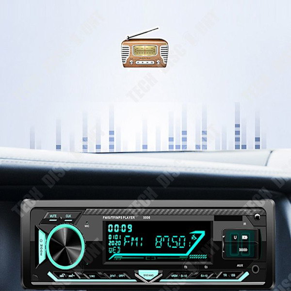 TD® Bluetooth-auto radio MP3-soitin bluetooth-radio, kaksois-USB-lataus autoon, taksiin, kuorma-autoon.