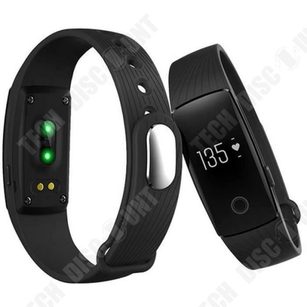 TD® Smart Wristband ID107 Bluetooth 4.0 Sleep Monitor Stegräknare Armband för iOS Android System Svart