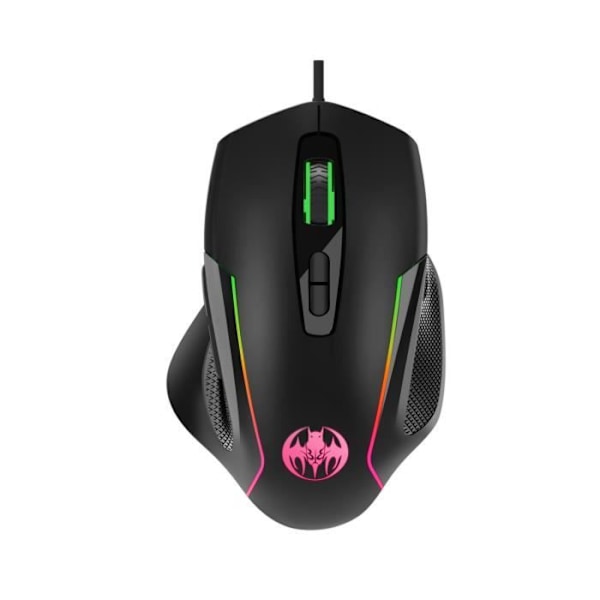 Spelmus - Ej specificerad - 7 knappar - Ergonomisk - Färgglad belysning - Optisk
