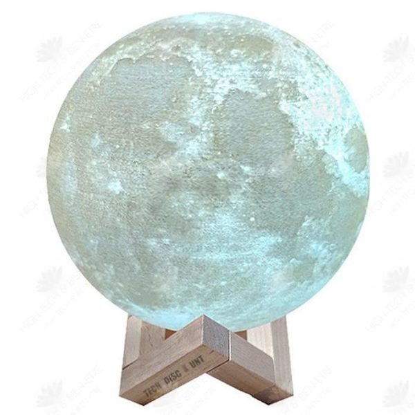 HTBE® 20cm Måne Lys USB Genopladeligt Bicolor Måne Lys Touch LED 16 Farver 3D Måne Lys Med Støtte Værelseslys