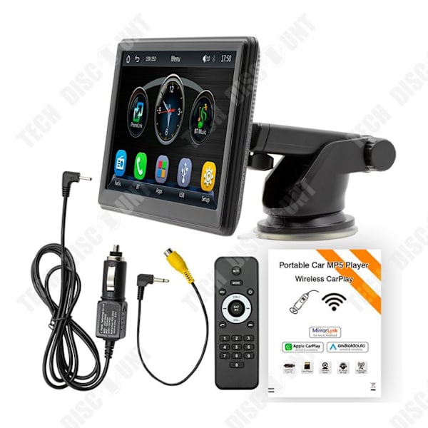 TD 7 tums Bluetooth Car Navigator HD Trådlös Bluetooth Bekväm navigator Röstnavigering Pekskärmsnavigator