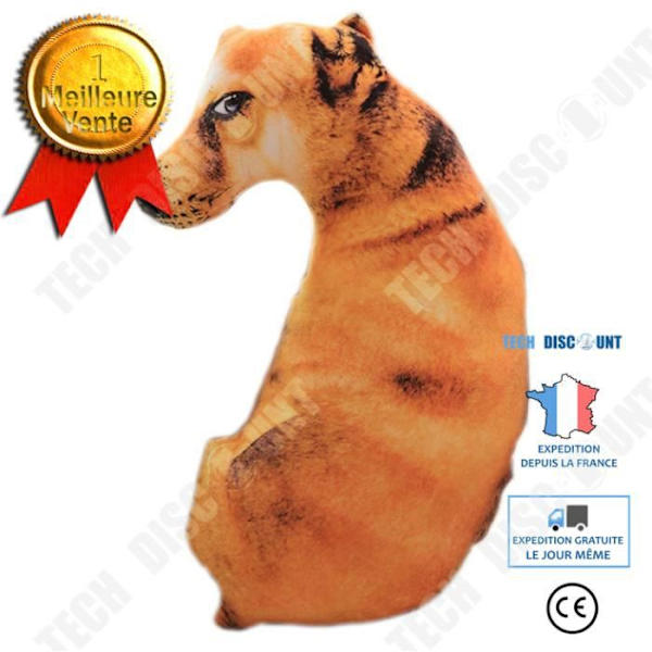 TD® Sjov 3D Hund Print Pude Kreativ Sød Plush Dukke Gave Hjem Deko appshopee 22013 zly