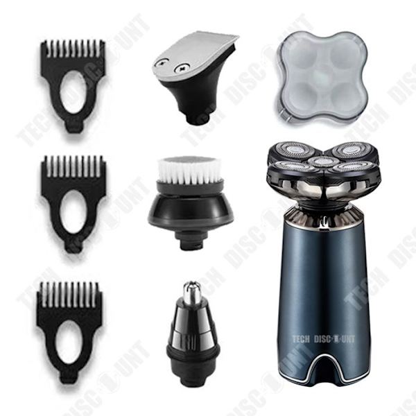 TD® Mænds barbermaskine 5-blad barbermaskine Multifunktionel elektrisk barbermaskine Skægtrimmer Barberhoved Guds enhed