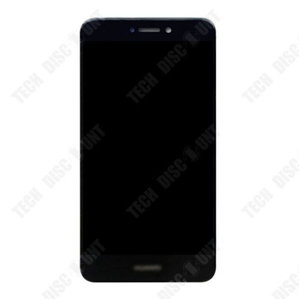 TD® SKÆRM GLAS TILBEREDT TIL MONTERING TIL HUAWEI P8 LITE 2017 SORT + VÆRKTØJ + FILM + AFHENTNING INDEN FOR 24 TIMER