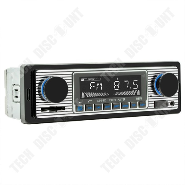TD® Bluetooth bilradio MP3-spelare Bluetooth handsfree bilradio svart för alla små bilar Bilstereospelare