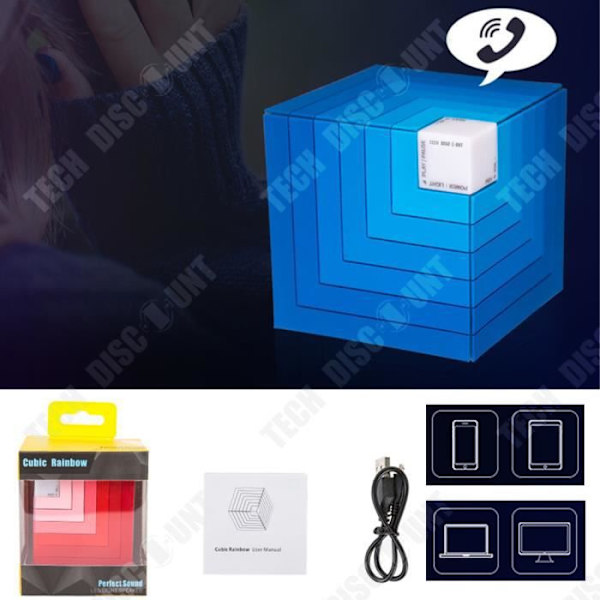 TD® Bärbar vattentät Bluetooth-högtalare Trådlös Power Handsfree Musiktelefon Elektronisk enhet