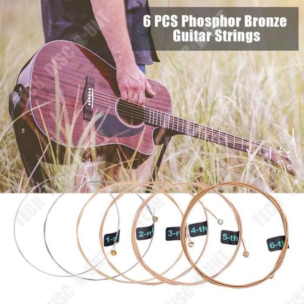 Akustiske guitarstrenge - TD® - Phosphor bronze - Rustbeskyttende belægning - Multifarvet