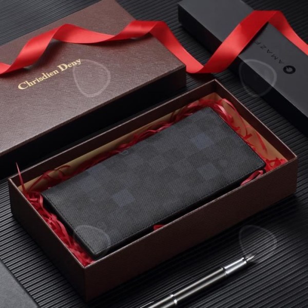 CONFO® Business Wallet Color Läderplånbok för män Lång kostymjacka Farsdagspresent