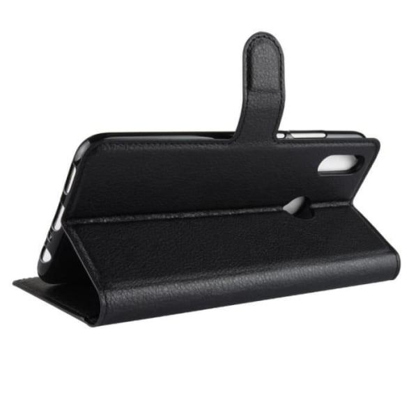 TD® Housse Ny PU Læder Pung med Stødsikker Cover Etui Huawei P Smart 2019 (6.21") - Sort