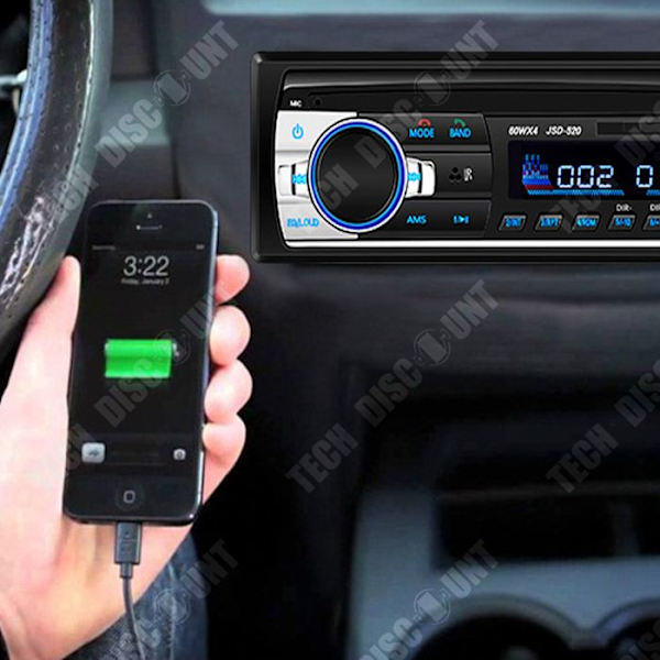 TD® Bluetooth bilradio mp3 bluetooth læser kort stik USB bilradio i stedet for CD/DVD til taxa.